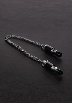 Barrel Tit Clamps with Chain (pair)
