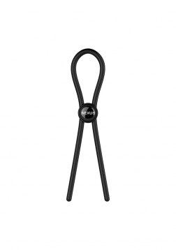 Forge - Single Adjustable Lasso Silicone Cock Ring - Black