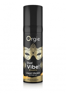 Dual Vibe! Kissable Liquid Vibrator - Pina Colada - 0.5 fl oz / 15 ml