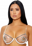 Clear The Air - Rhinestones Bra - One Size  Clear The Air - Rhinestones Bra - One Size