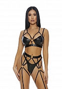 That's My Spot Cheetah Print Lingerie Set - Black  That's My Spot Cheetah Print Lingerie Set - Black