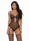 Enticing Vixen - Teddy with Garter - S  Enticing Vixen - Teddy with Garter - S